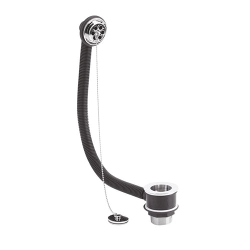 Nuie Classic Concealed Bath Overflow & Plug, Traditional Plug & Chain Waste