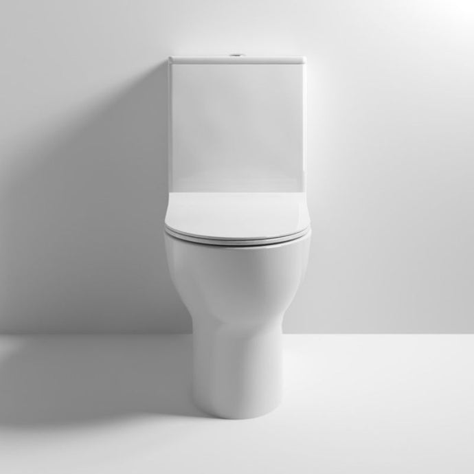Nuie Freya Back To Wall Rimless Closed Coupled Pan With Cistern & Soft Close Seat