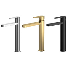 Load image into Gallery viewer, Nuie High Rise Mono Bathroom Basin Tap Mixer, Tall Spout &amp; Lever - 290mm Polished Chrome ARV370 Matt Black ARV470 Brushed Brass ARV870
