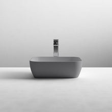 Load image into Gallery viewer, Nuie Rectangular Countertop Ceramic Bathroom Basin - 455x325mm, Matt Grey
