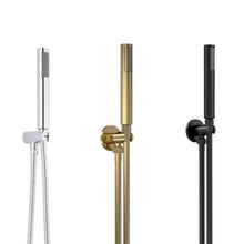 Load image into Gallery viewer, Nuie Round Hand Shower Kit, Brushed Brass, Matt Black, Polished Chrome
