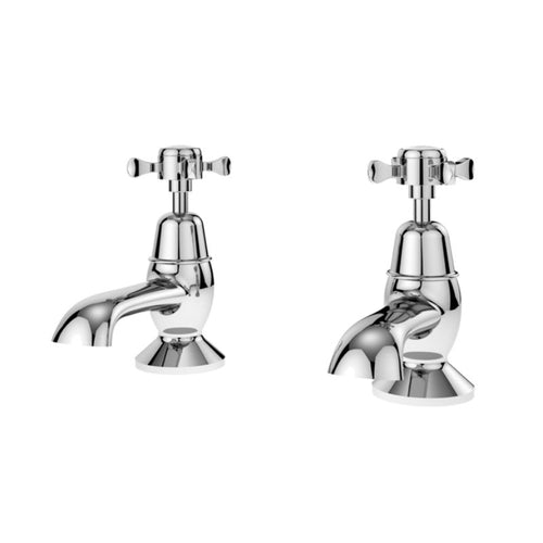 Nuie Selby Crosshead Bath Taps, Traditional Crosshead Bath Taps