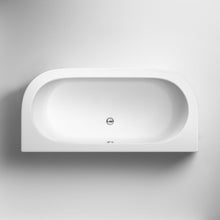 Load image into Gallery viewer, Nuie Shingle Acrylic Bath, Back-To-Wall Bath With Panel, Polished White - 1700x750mm
