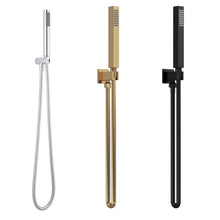 Load image into Gallery viewer, Nuie Square Hand Shower Kit, Brushed Brass, Chrome, Matt Black
