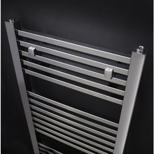 Load image into Gallery viewer, Nuie Square Heated Towel Rail, Ladder Rails Towel Radiator - 1200x500mm
