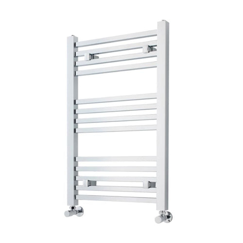 Nuie Square Heated Towel Rail, Ladder Rails Towel Radiator - 800x500mm