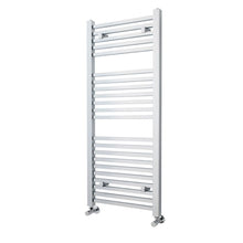 Load image into Gallery viewer, Nuie Square Heated Towel Rail, Ladder Rails Towel Radiator - 1200x500mm
