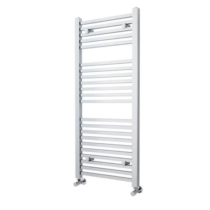 Nuie Square Heated Towel Rail, Ladder Rails Towel Radiator - 1200x500mm