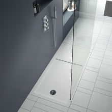 Load image into Gallery viewer, Nuie Walk In Shower Tray, Nuie Pearlstone Shower Tray With Chrome Waste - W 800mm

