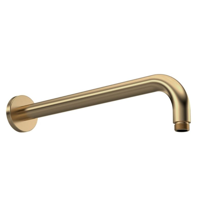 Nuie Wall Mounted Shower Arm - 400mm, Brushed Brass