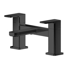 Load image into Gallery viewer, Nuie Windon Deck Mounted 2-Hole Bath Filler, Lever Tap Mixer WIN403 Matt Black
