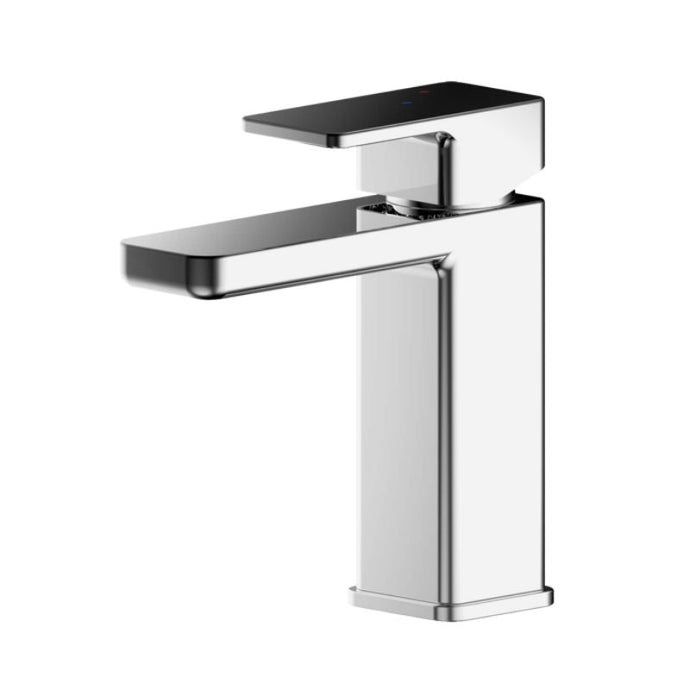 Nuie Windon Eco Bathroom Basin Mono Tap Mixer, Eco Basin Tap With Push Button Waste