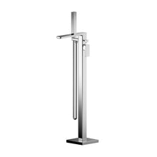 Load image into Gallery viewer, Nuie Windon Floor Standing Bath Shower Mixer, With Handset &amp; Single Lever Cartridge - 880mm Polished Chrome WIN321
