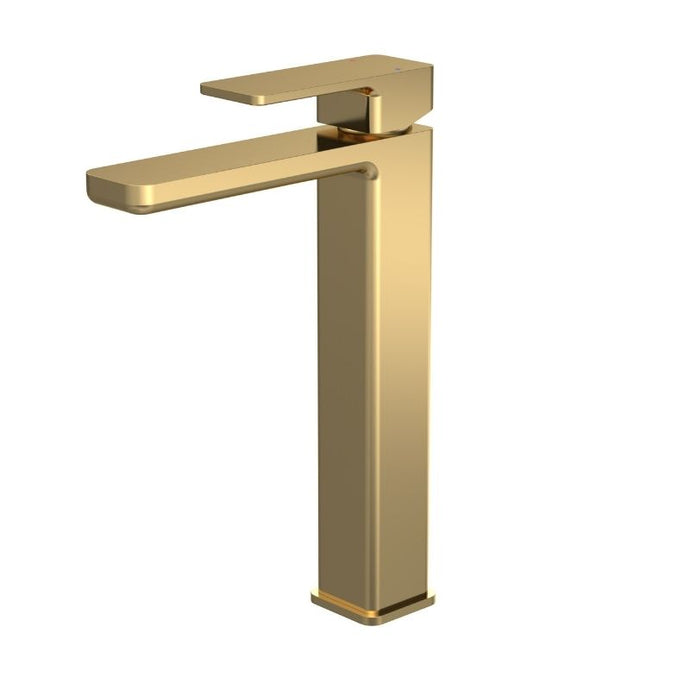 Nuie Windon High Rise Bathroom Basin Mono Tap Mixer, Tall Spout & Lever WIN370 Polished Chrome WIN470 Matt Black WIN870 Brushed Brass