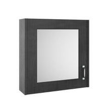 Load image into Gallery viewer, Nuie York Bathroom Mirror Cabinet, Single Door Mirror Unit - 595x590mm, Royal Grey
