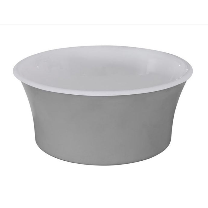 Hurlingham Cast Iron Painted Round Tub Basin - 366x170mm