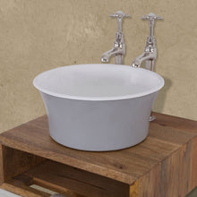 Load image into Gallery viewer, Hurlingham Cast Iron Painted Round Tub Basin - 366x170mm
