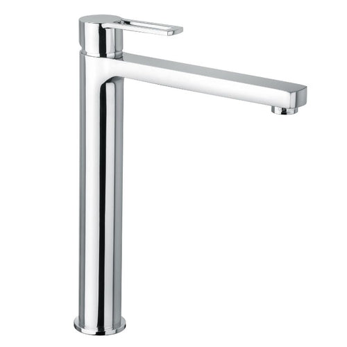 Tissino Bavera High Spout Basin Mono Tap Mixer, Straight Spout & Lever, Polished Chrome TBV-102