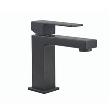 Load image into Gallery viewer, Tissino Elvo Basin Mono Tap Mixer, Straight Spout &amp; Lever, Matt Black Or Polished Chrome TEV-101 TEV-101-MN
