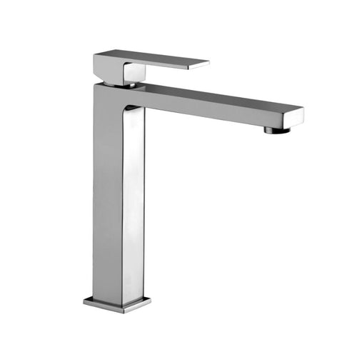 Tissino Elvo High Spout Basin Mono Tap Mixer, Straight Spout & Lever, Polished Chrome TEV-102