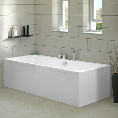 Tissino Londra Premium Double Ended Acrylic Bath, Polished White - 1700x750mm TLA-402