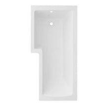 Load image into Gallery viewer, Tissino Lorenzo Premium L Shape Acrylic Shower Bath, Polished White - 1700x700-850mm TLO-604 TLO-606 TLO-605
