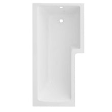 Load image into Gallery viewer, Tissino Lorenzo Premium L Shape Acrylic Shower Bath, Polished White - 1700x700-850mm TLO-604 TLO-606 TLO-605
