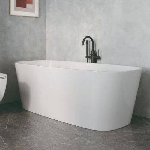 Tissino Matera Acrylic Freestanding Bath, Double Ended Bath - 1597x745mm