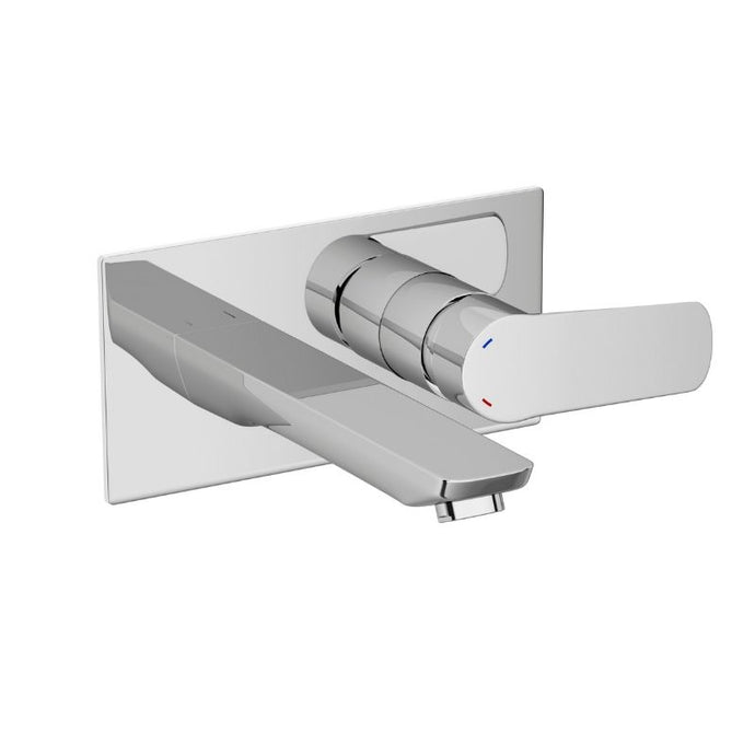 Tissino Pacato Concealed Basin Tap Mixer, Wall-Mounted Spout & Lever, Polished Chrome TPA-104