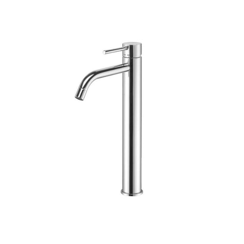 Tissino Parina High Spout Basin Mono Tap Mixer, Curved Spout & Lever TRP-102-CP