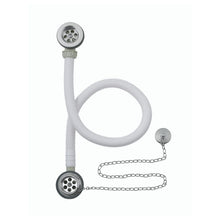 Load image into Gallery viewer, BC Designs Concealed Plug &amp; Chain Bath Waste WAS027 Brushed Chrome
