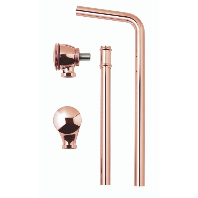 BC Designs Push Down Exposed Extended Waste WAS053 Polished Copper