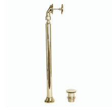 Load image into Gallery viewer, BC Designs Floor Mounted Overflow Pipe &amp; Waste WAS070G Polished Gold
