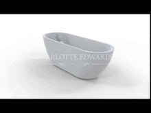 Load and play video in Gallery viewer, Charlotte Edwards Belgravia Acrylic Freestanding Bath, Double Ended Bathtub, Matt Black or Gloss Black - 1500x730mm
