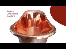 Load and play video in Gallery viewer, Coppersmith Creations Copper Bateau Bath, Roll Top Copper Bathtub - 1700x690mm
