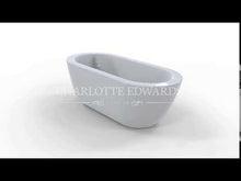Load and play video in Gallery viewer, Charlotte Edwards Olympia Acrylic Freestanding Bath, Double Ended Painted Bathtub - 1800x855mm
