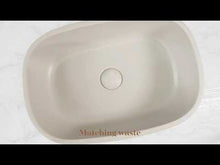 Load and play video in Gallery viewer, BC Designs Vive Cian Bathroom Wash Basin, 8 ColourKast Finishes - 530x360mm
