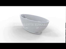 Load and play video in Gallery viewer, Charlotte Edwards Shard Acrylic Freestanding Bath, Egg-Shaped Oval Painted Bathtub - 1685x785mm

