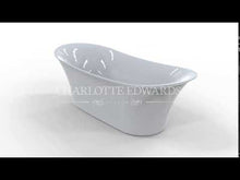 Load and play video in Gallery viewer, Charlotte Edwards Admiralty Acrylic Freestanding Bath, Double Ended Painted Slipper Bathtub - 1800x800mm
