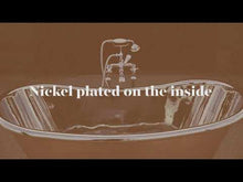 Load and play video in Gallery viewer, BC Designs Copper-Nickel Bath, Roll Top Copper-Nickel Bathtub - 1500x725mm
